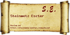 Steinmetz Eszter névjegykártya